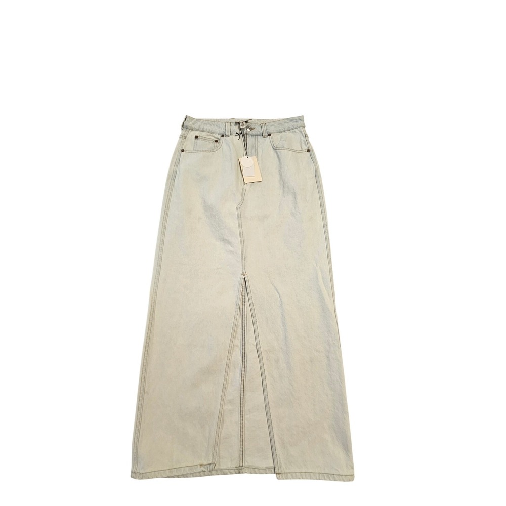Industry Republic Clothing Denim Maxi Skirt Light Wash Size 8 NWT
